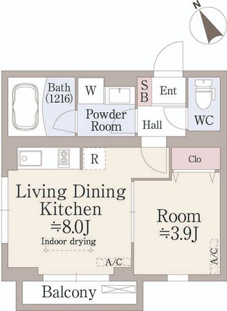 SQUARE市谷河田町hillsideの物件間取画像